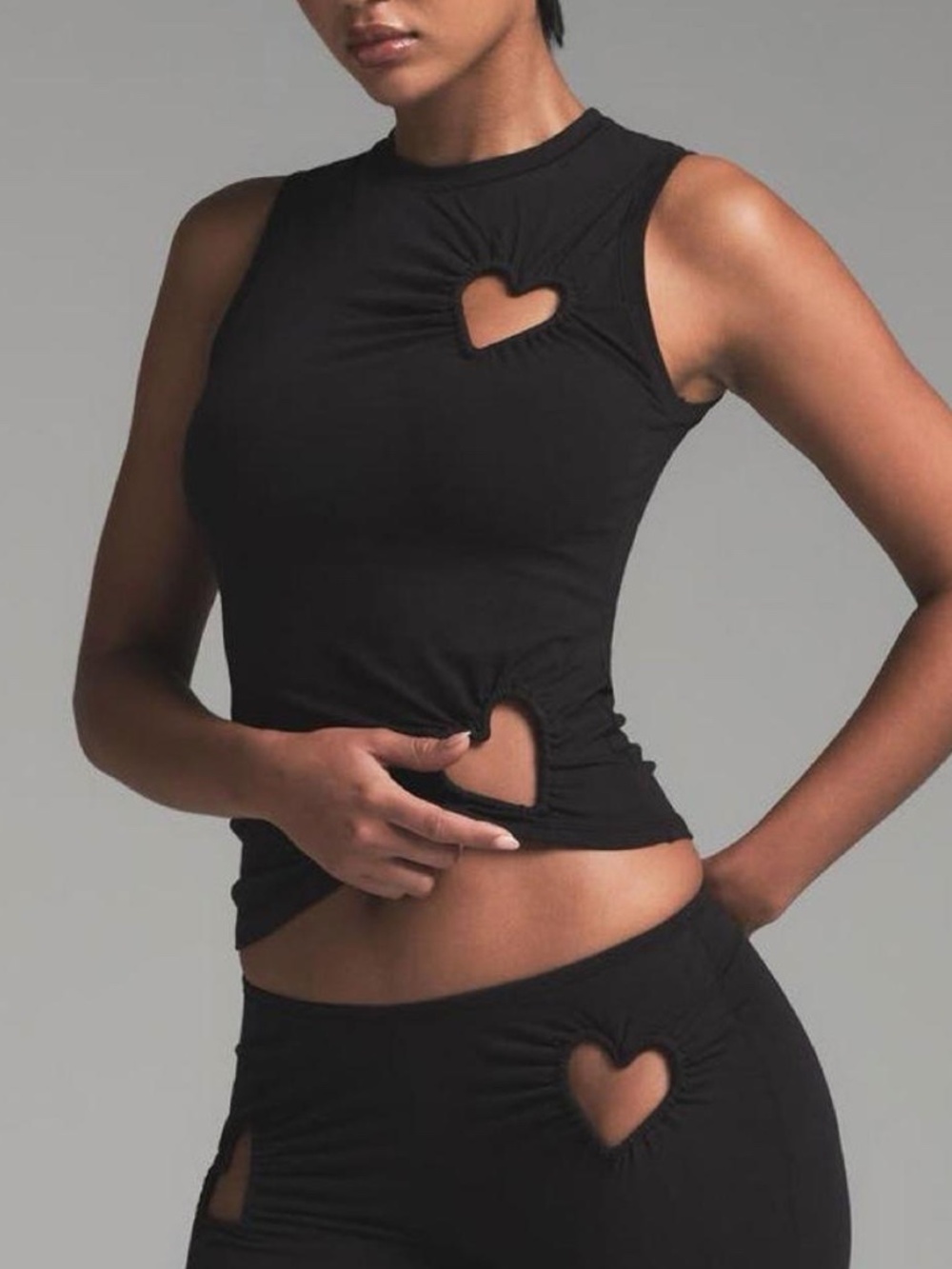 Skims Cotton Jersey Heart Tank